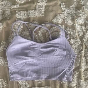 Lululemon Longline Lilac Ether Sports Bra